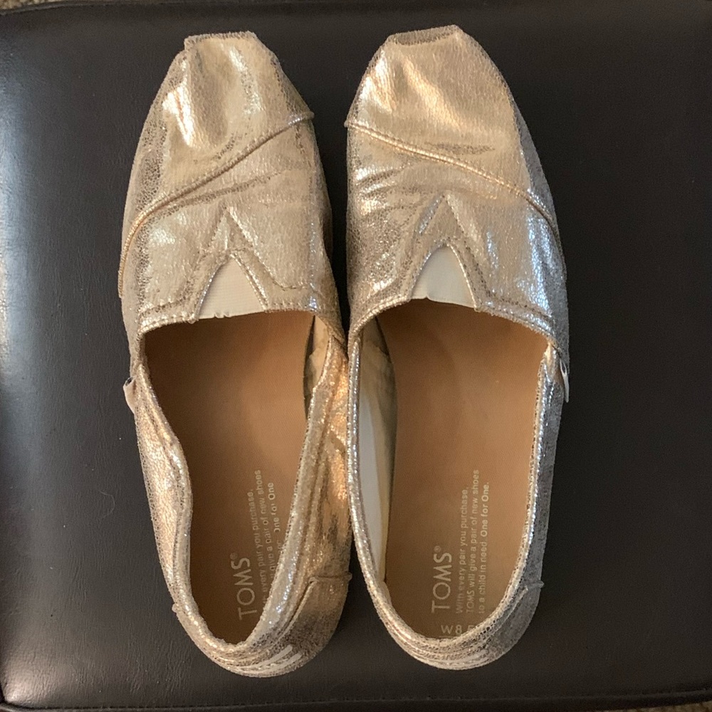 Metallic Rose Gold TOMS